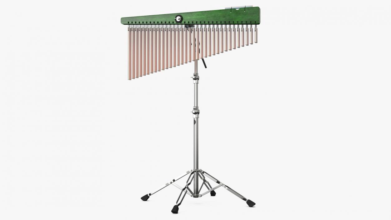 Chimes Percussion Instrument With Stand 3D model