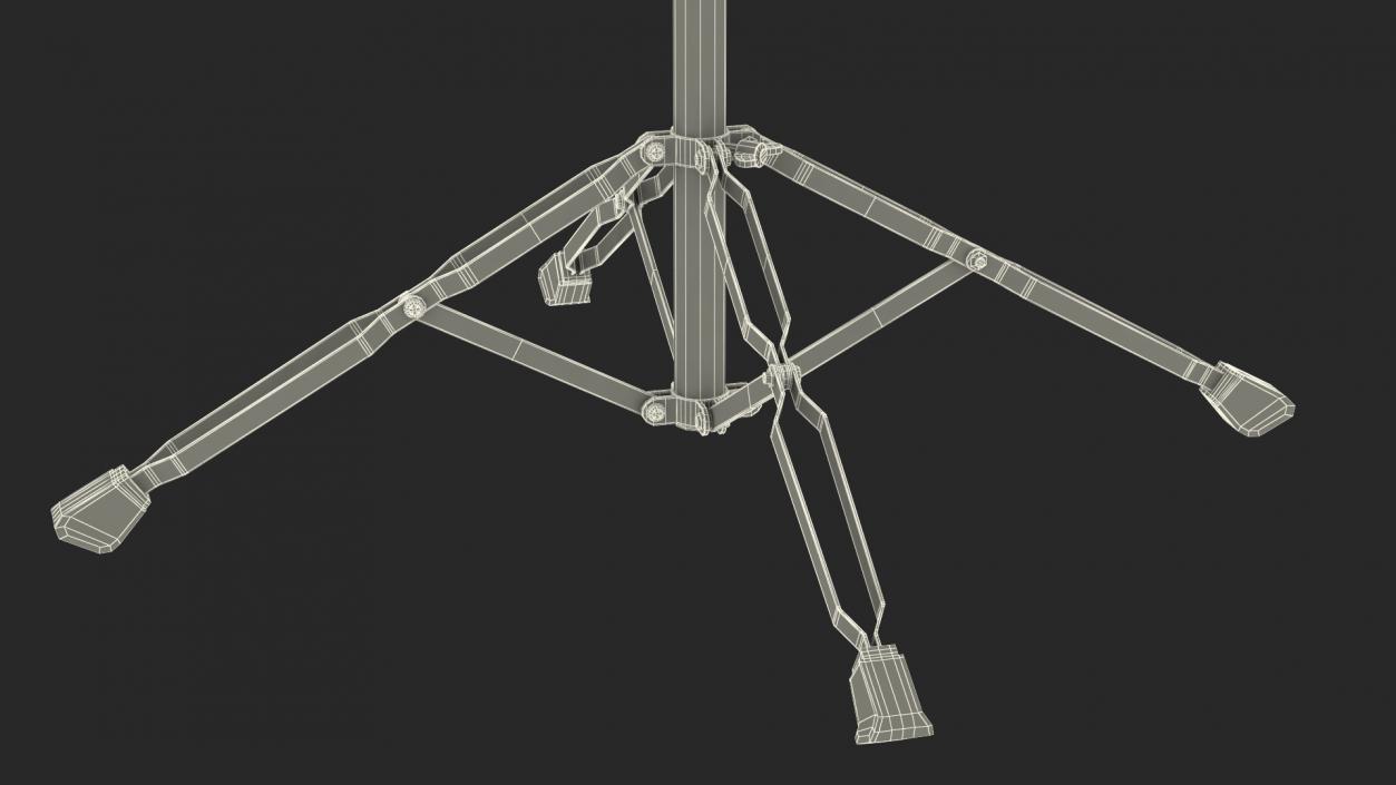 Chimes Percussion Instrument With Stand 3D model