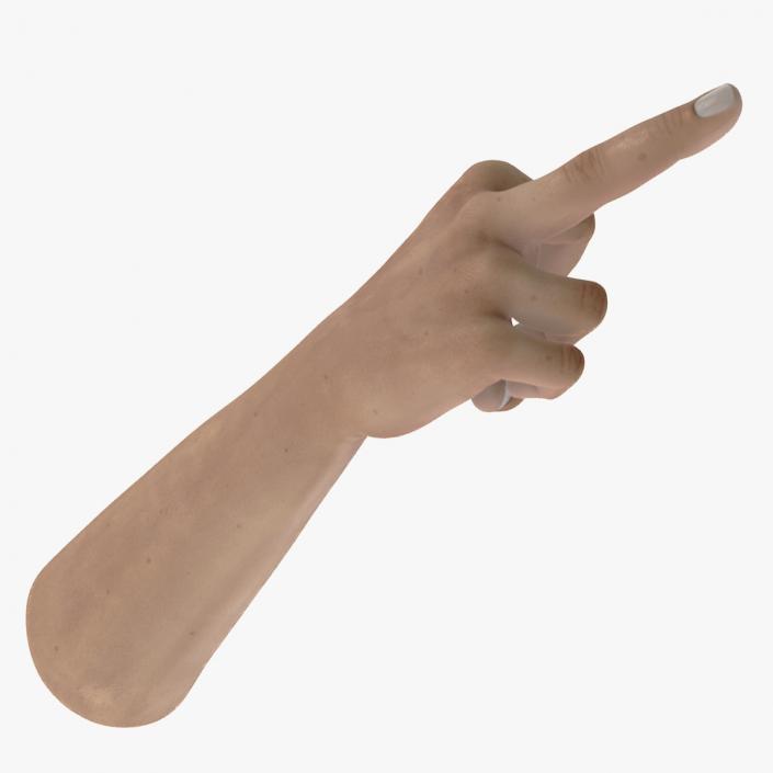 Man Hand Middle Finger Sign 3D