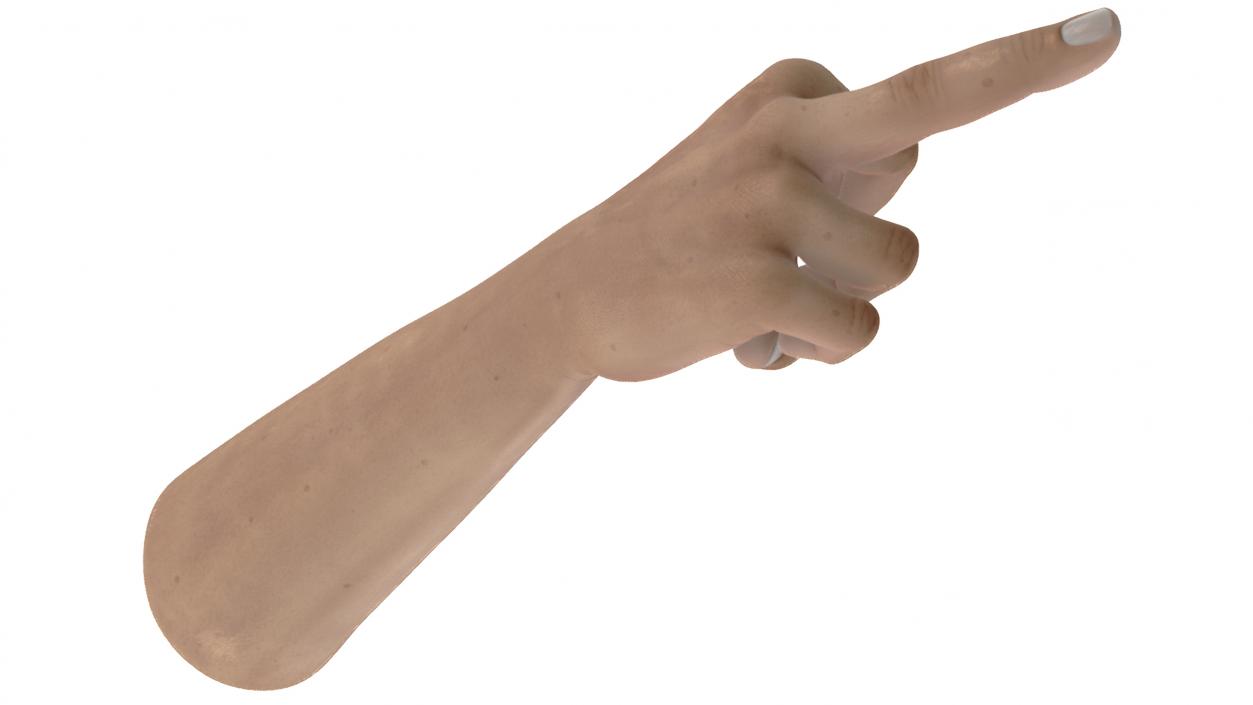 Man Hand Middle Finger Sign 3D