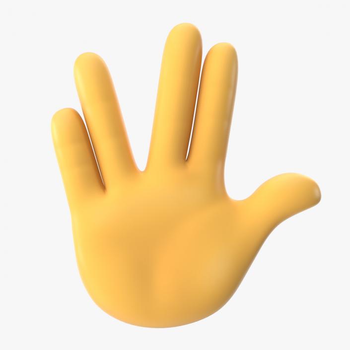 Vulcan Salute Emoji 3D model