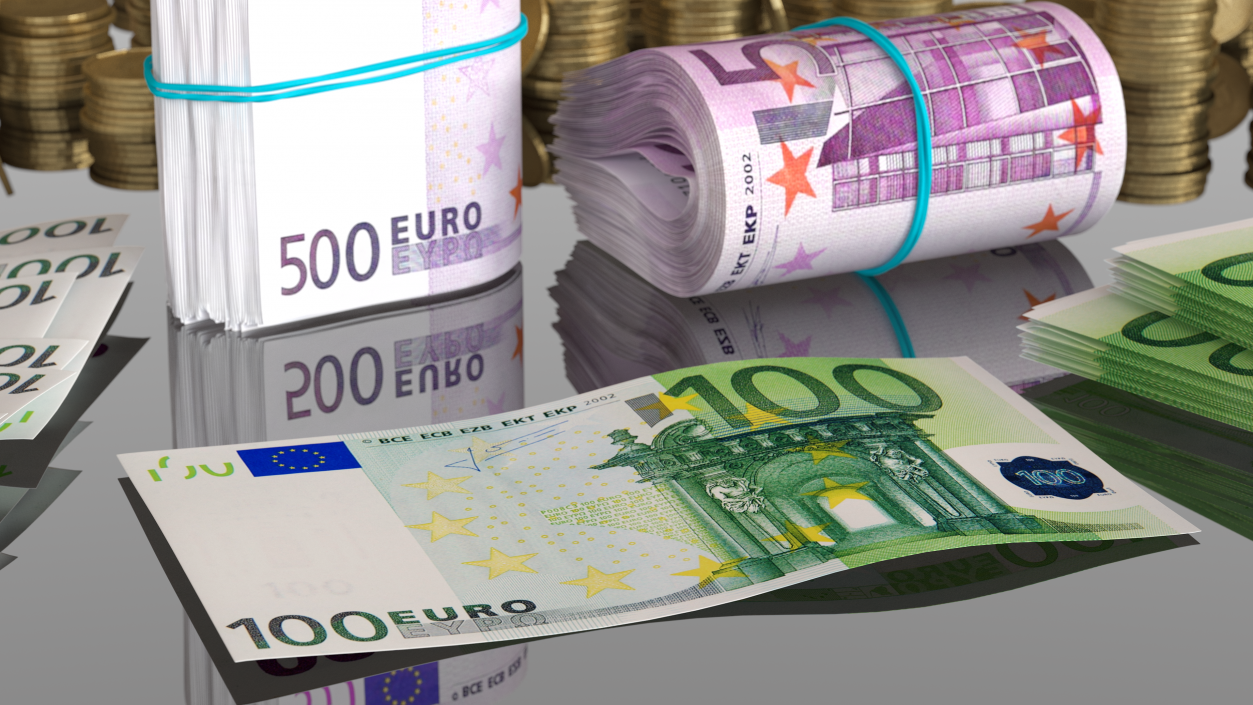 100 Euro Banknote 3D