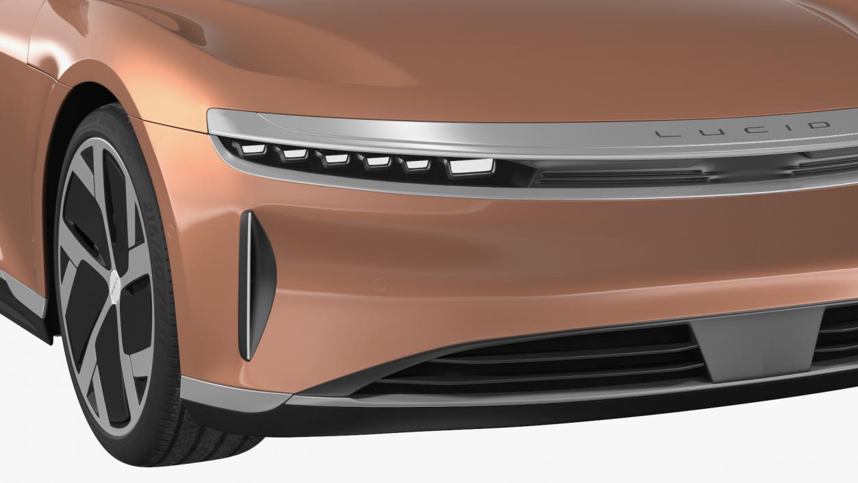 3D Lucid Air 2021 Electric Luxury Sedan