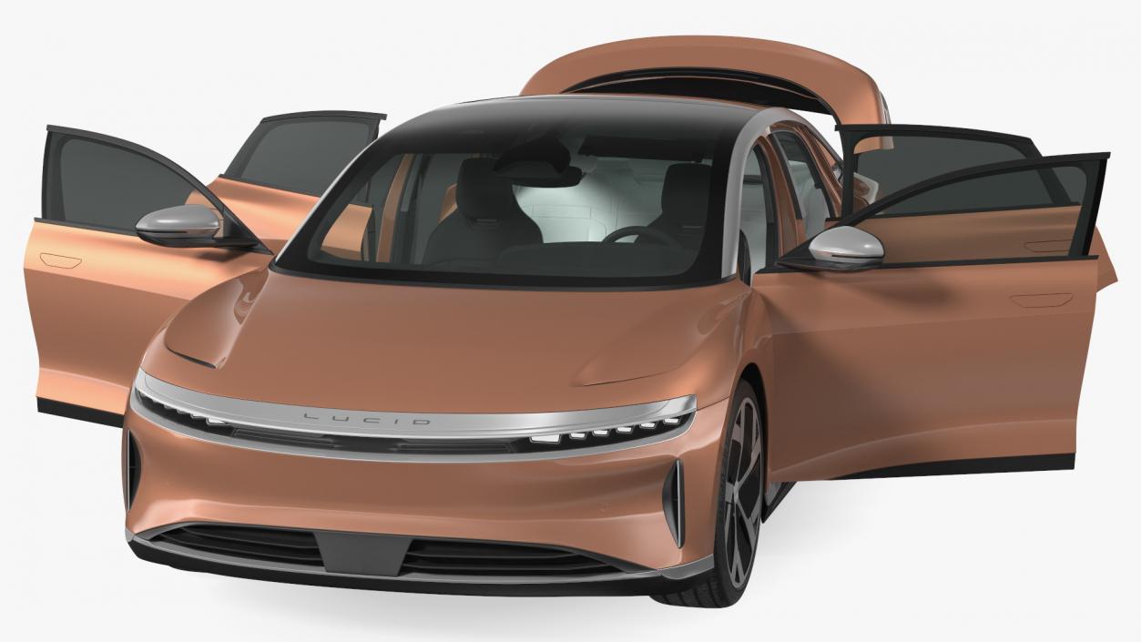 3D Lucid Air 2021 Electric Luxury Sedan