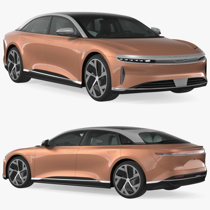 3D Lucid Air 2021 Electric Luxury Sedan