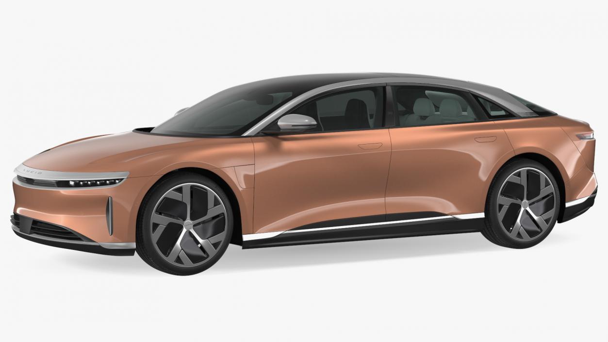 3D Lucid Air 2021 Electric Luxury Sedan