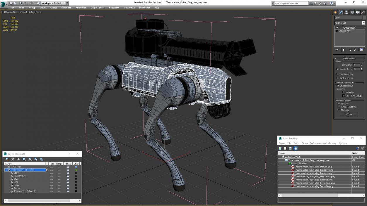 3D Thermonator Robot Dog