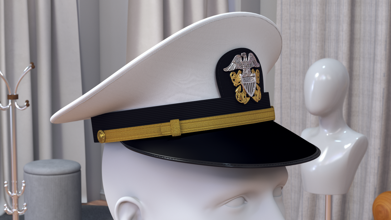 Naval Officer Cap 3D