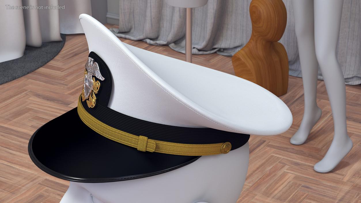 Naval Officer Cap 3D