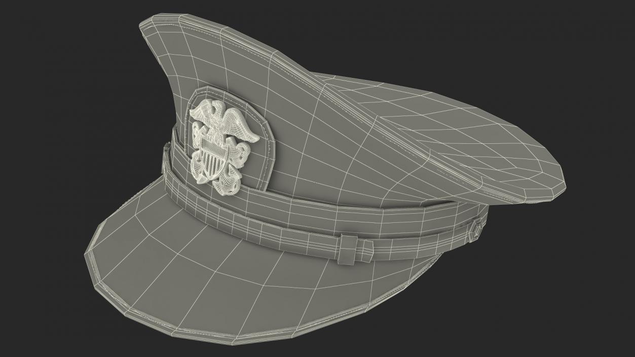 Naval Officer Cap 3D