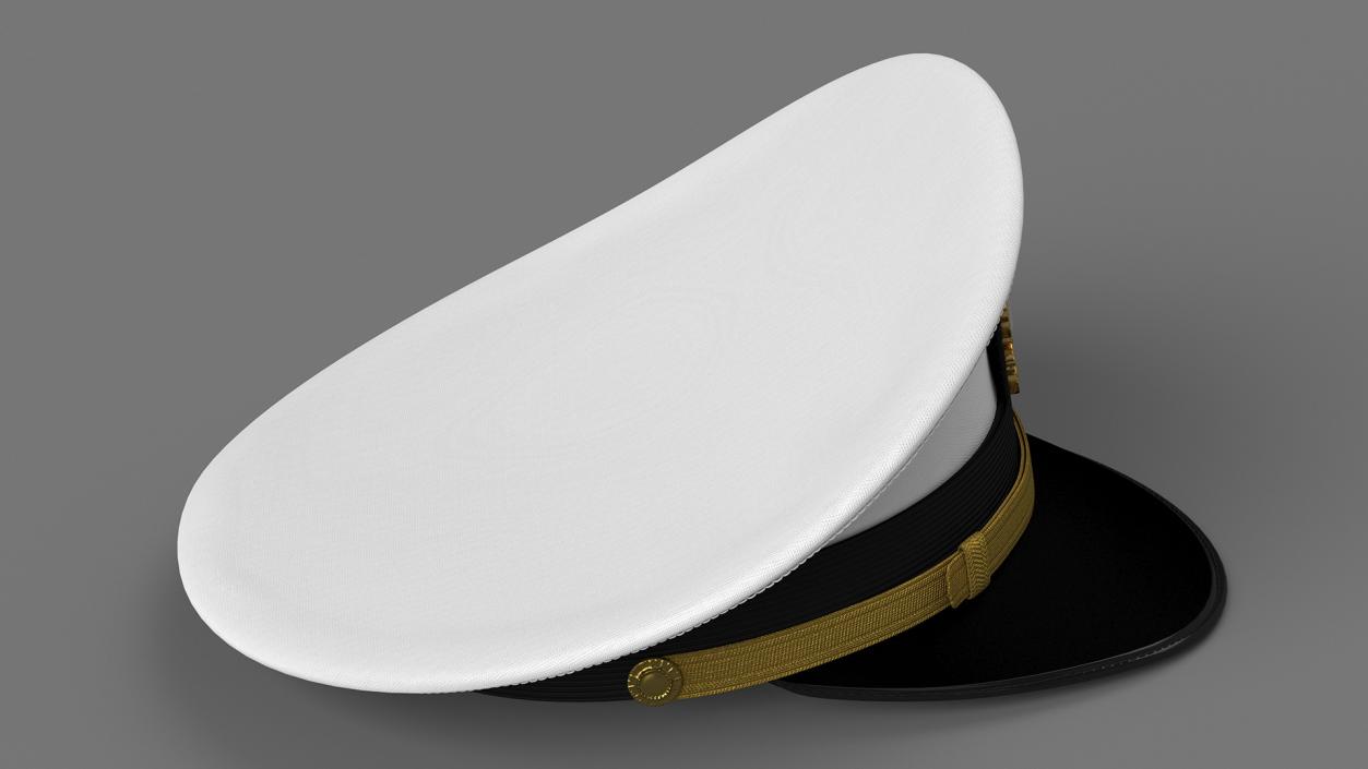 Naval Officer Cap 3D