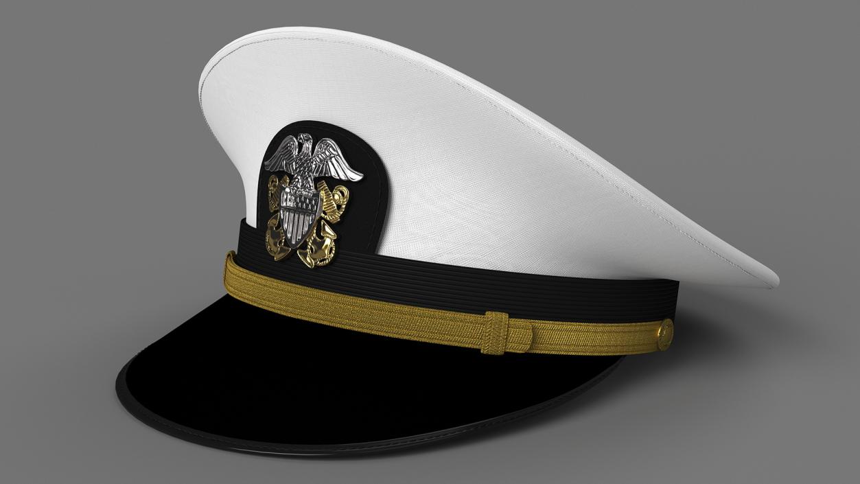 Naval Officer Cap 3D