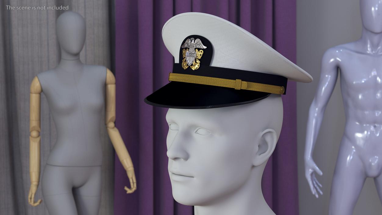 Naval Officer Cap 3D