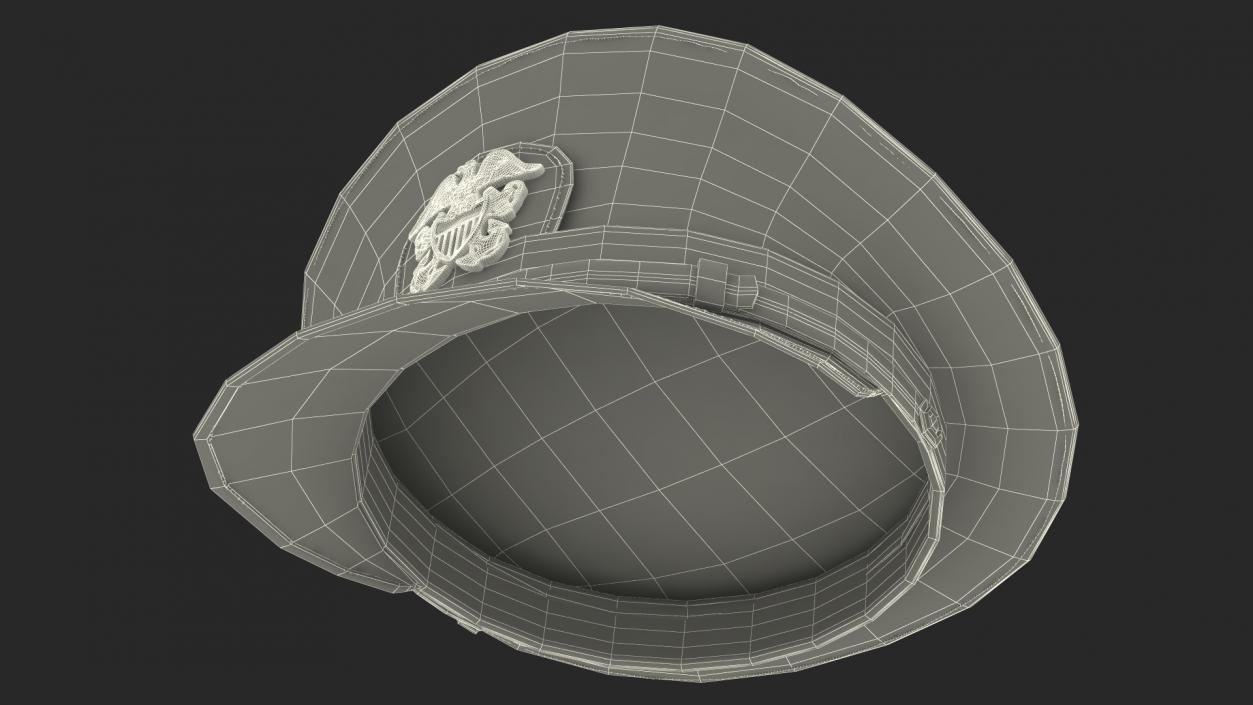 Naval Officer Cap 3D