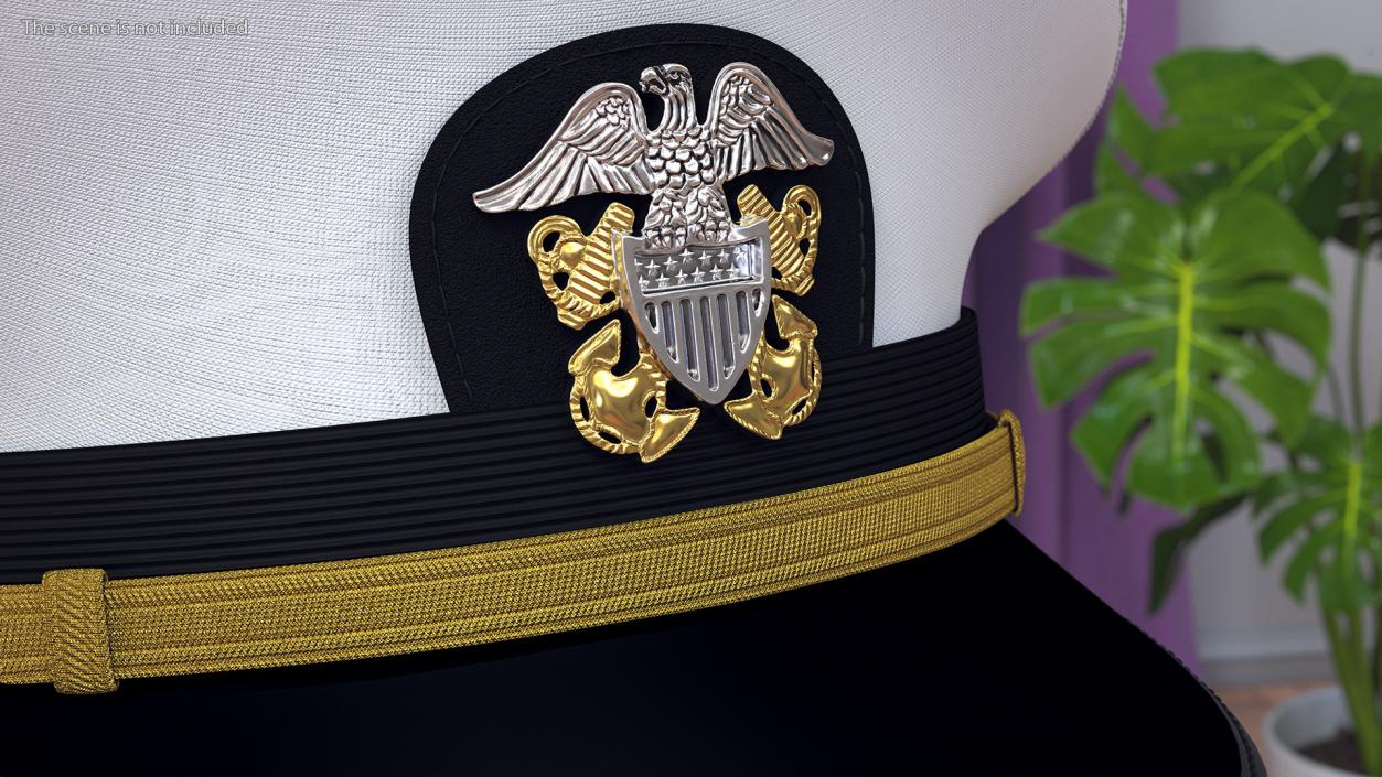 Naval Officer Cap 3D