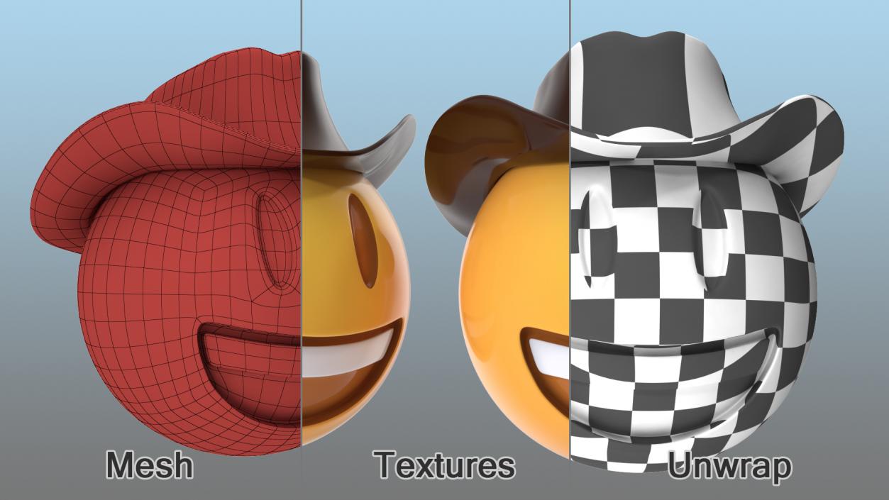 Cowboy Emoji 3D