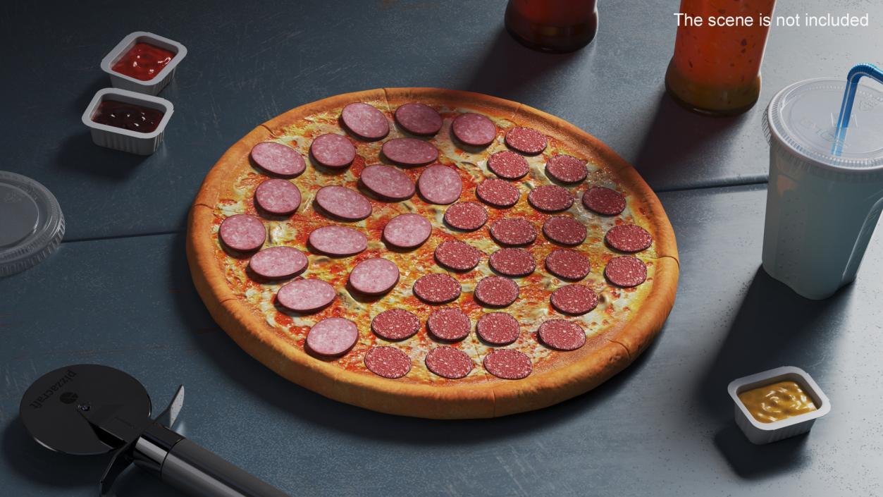 3D model Classic Salami Pizza