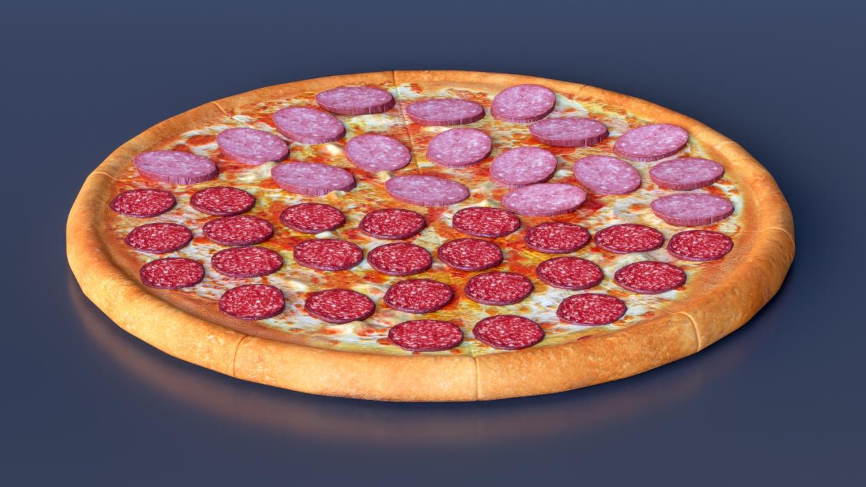 3D model Classic Salami Pizza