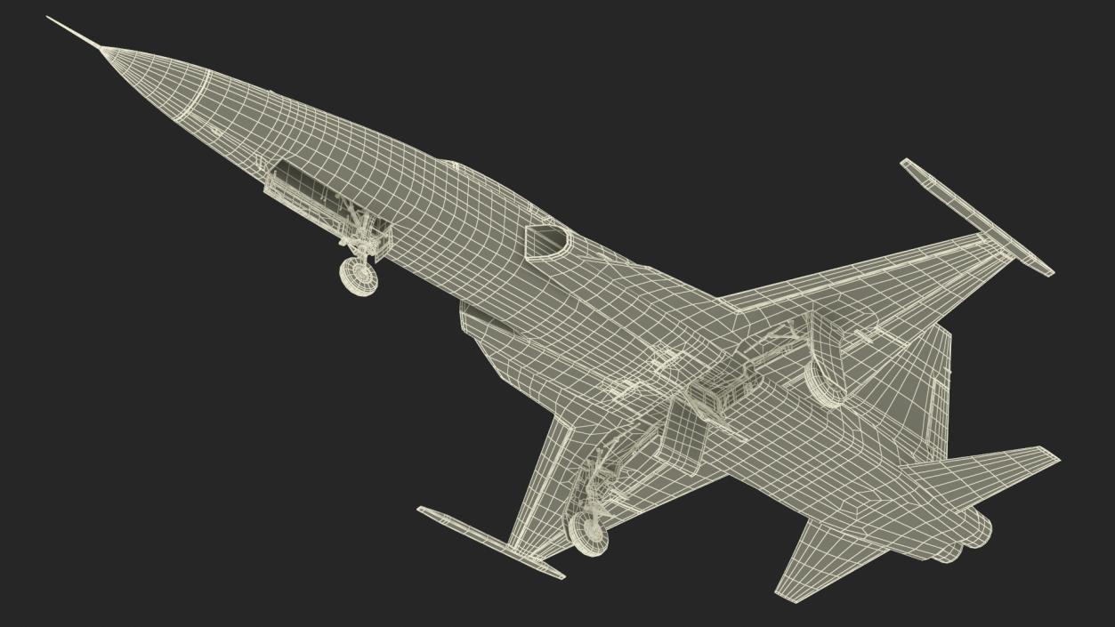 3D model Iranian Aircraft HESA Saeqeh without Arm