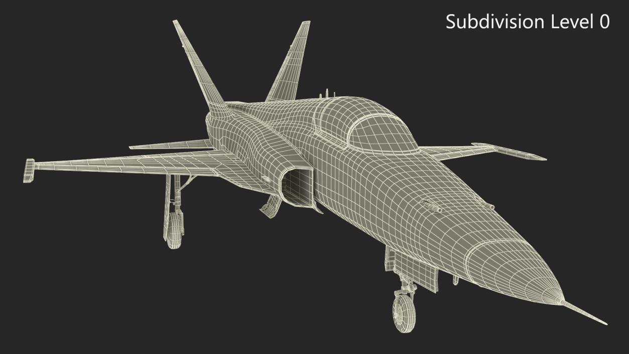 3D model Iranian Aircraft HESA Saeqeh without Arm