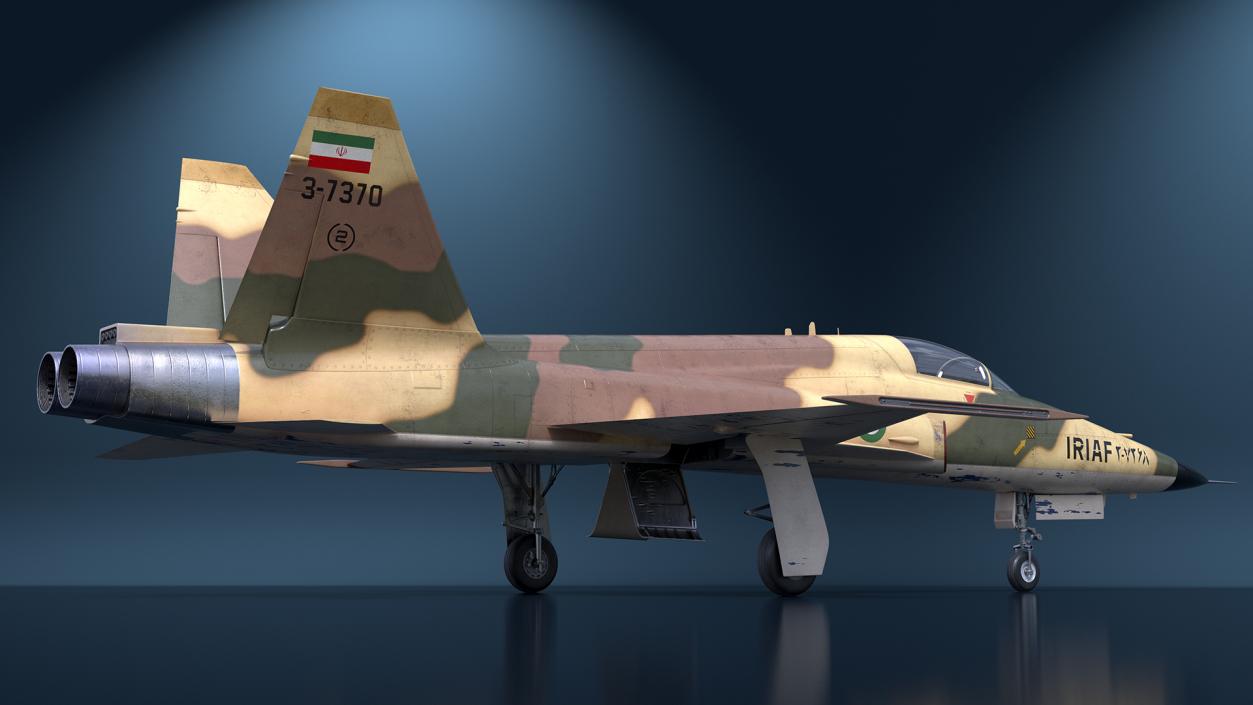 3D model Iranian Aircraft HESA Saeqeh without Arm