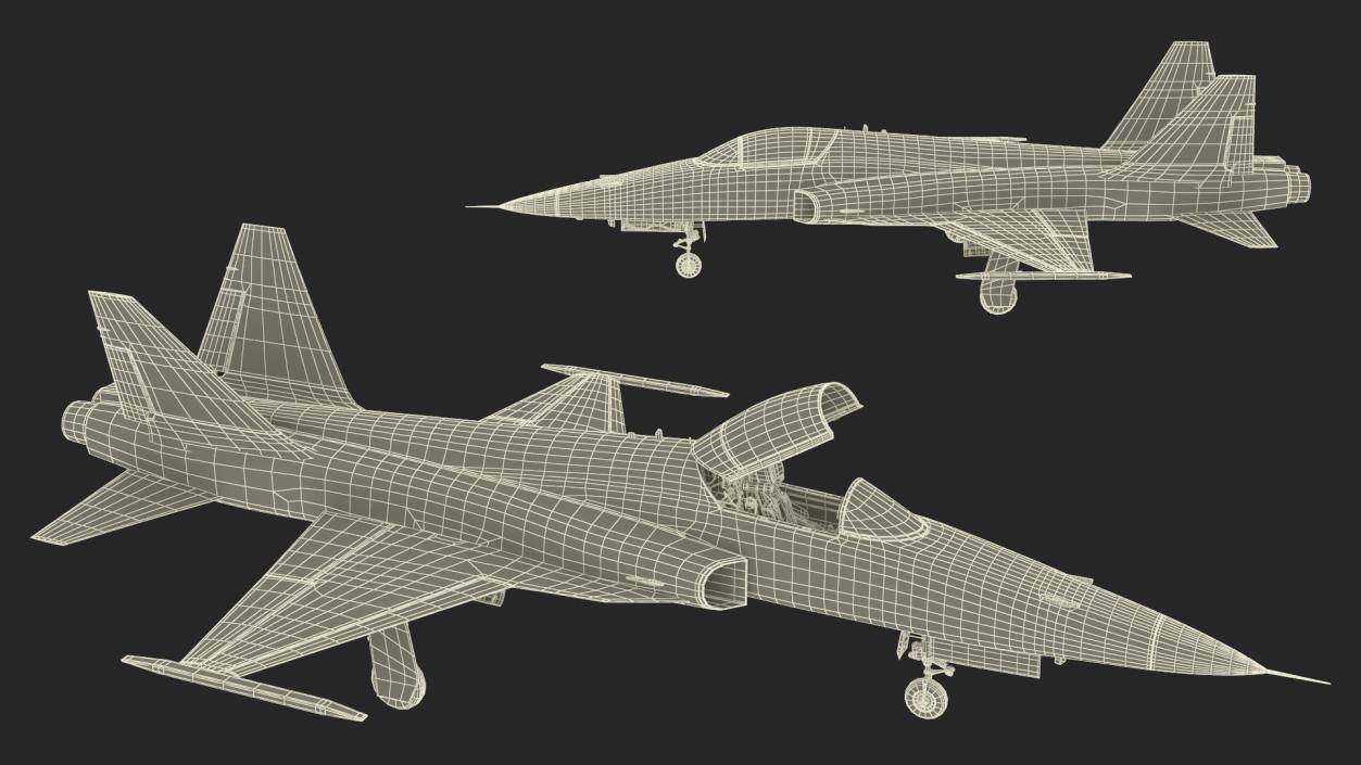 3D model Iranian Aircraft HESA Saeqeh without Arm