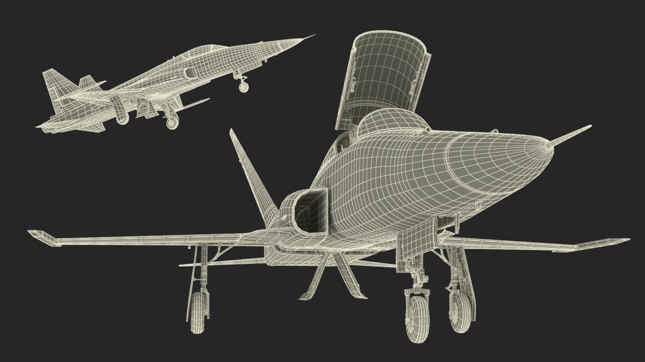 3D model Iranian Aircraft HESA Saeqeh without Arm