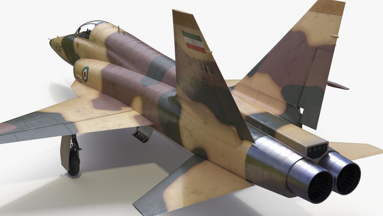 3D model Iranian Aircraft HESA Saeqeh without Arm