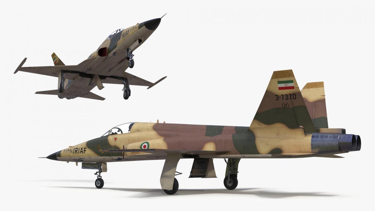 3D model Iranian Aircraft HESA Saeqeh without Arm