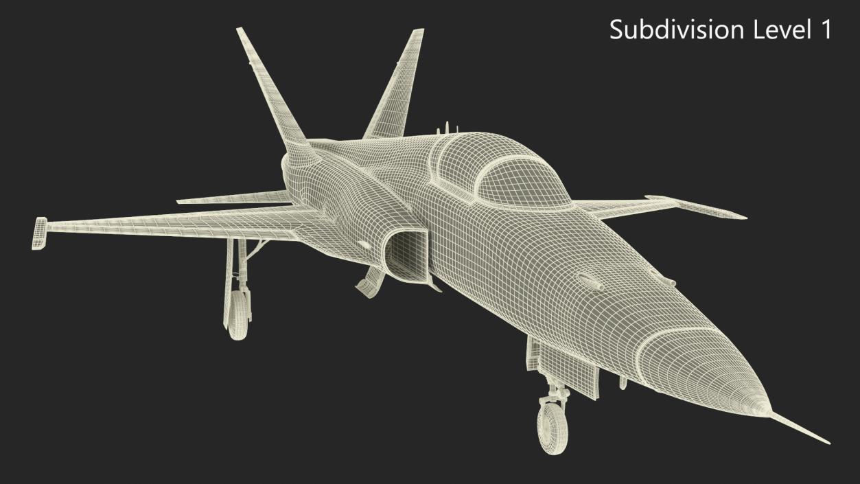 3D model Iranian Aircraft HESA Saeqeh without Arm