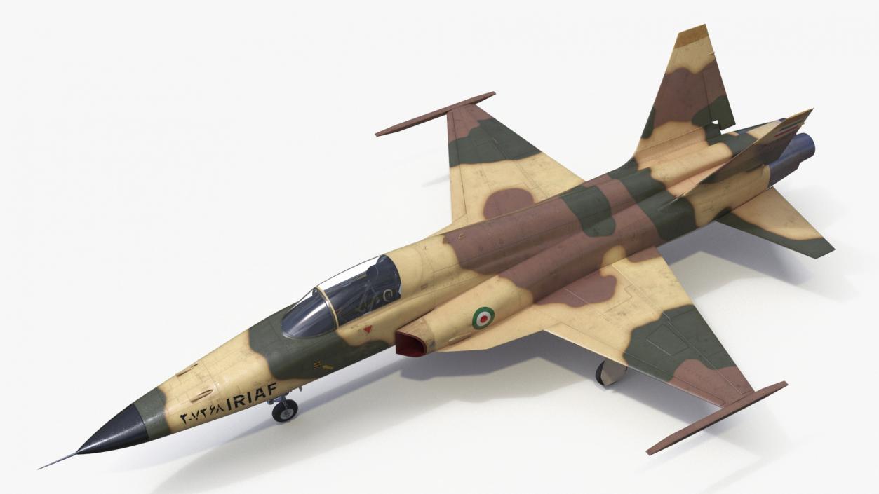 3D model Iranian Aircraft HESA Saeqeh without Arm