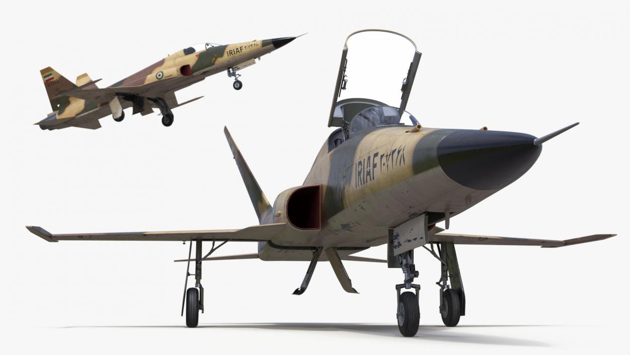 3D model Iranian Aircraft HESA Saeqeh without Arm