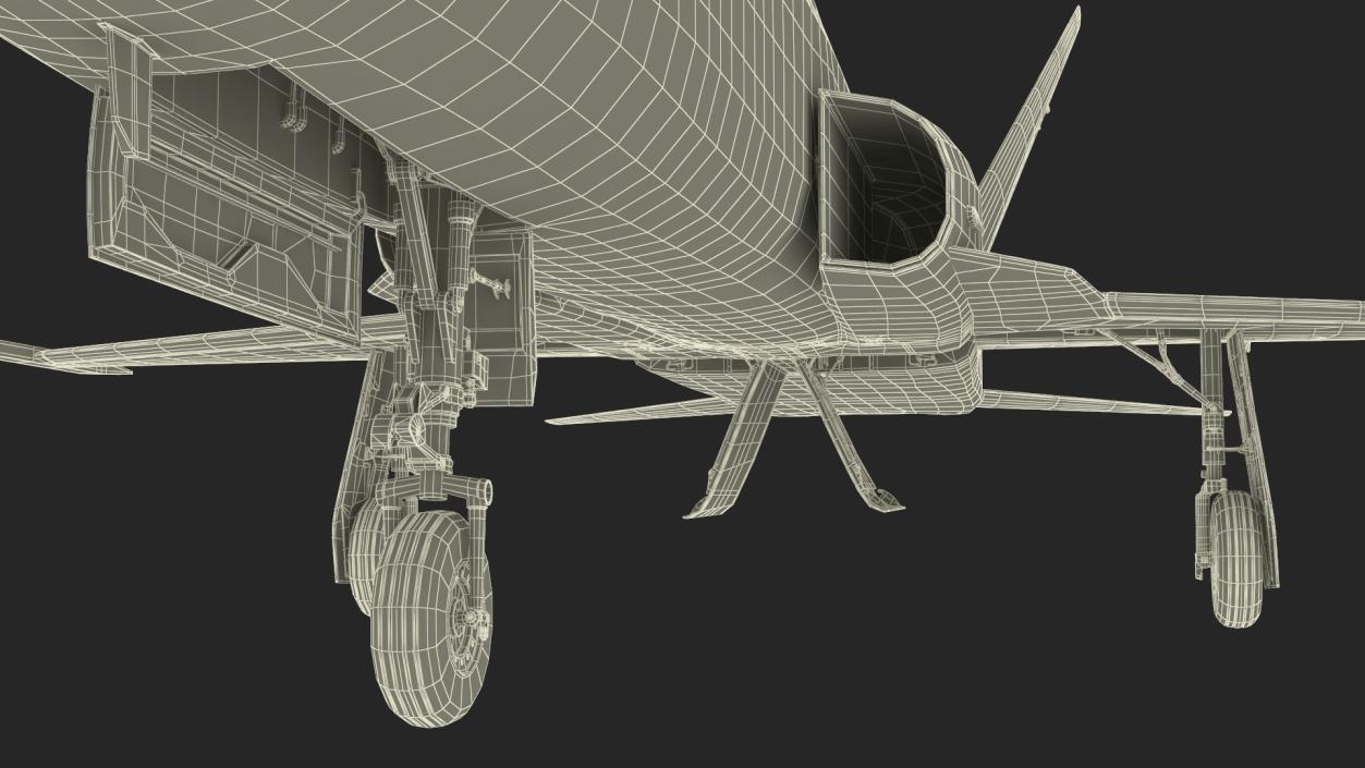 3D model Iranian Aircraft HESA Saeqeh without Arm