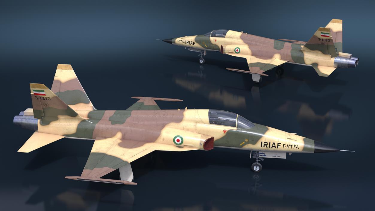 3D model Iranian Aircraft HESA Saeqeh without Arm