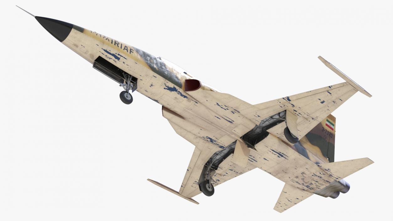 3D model Iranian Aircraft HESA Saeqeh without Arm