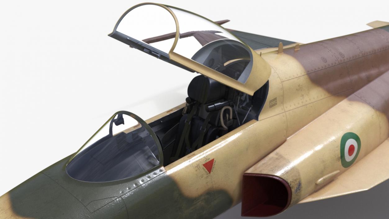 3D model Iranian Aircraft HESA Saeqeh without Arm