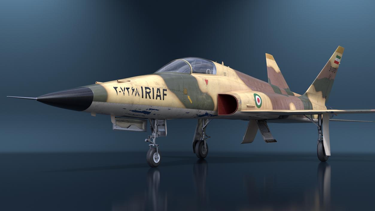 3D model Iranian Aircraft HESA Saeqeh without Arm