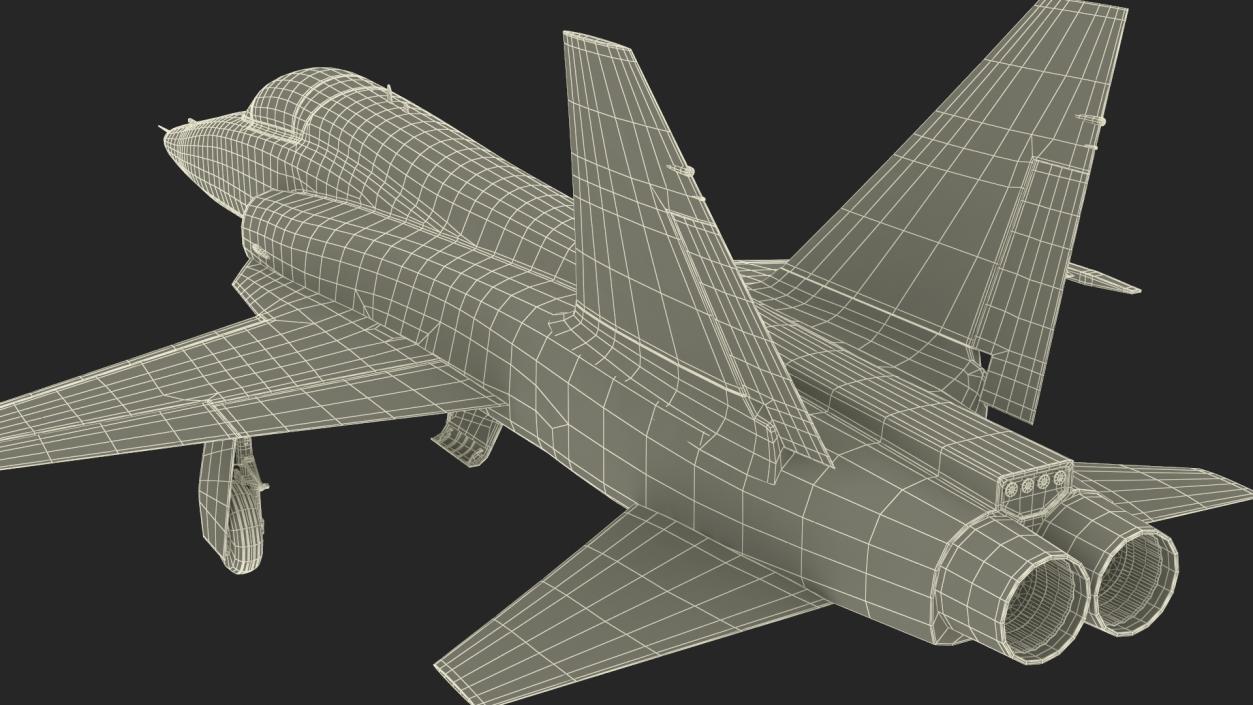 3D model Iranian Aircraft HESA Saeqeh without Arm