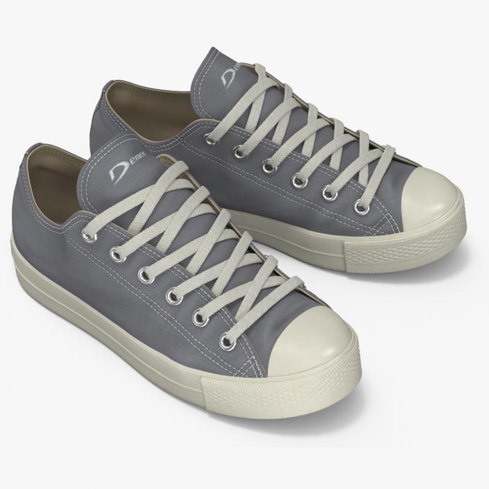 Casual Canvas Sneakers 3D