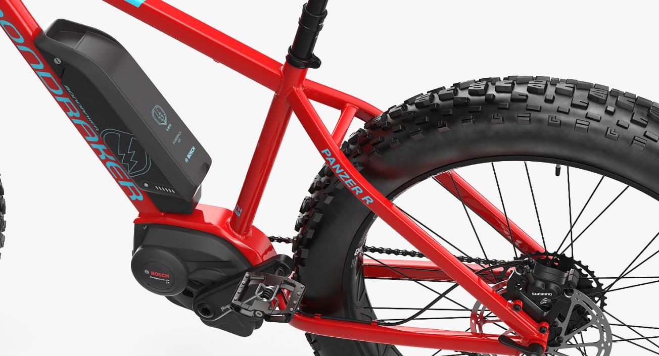 3D model Mondraker E-Panzer Electric Trail Bike Rigged