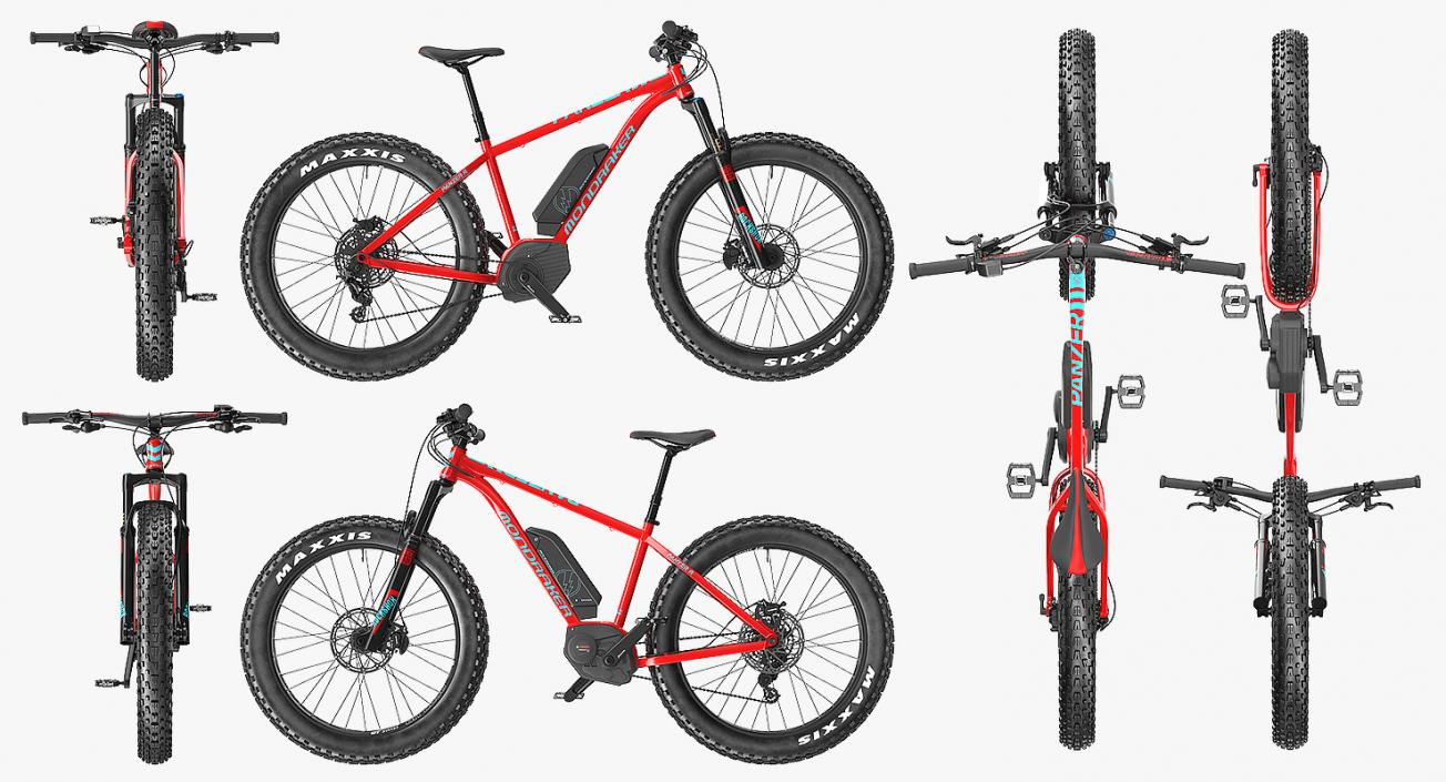 3D model Mondraker E-Panzer Electric Trail Bike Rigged