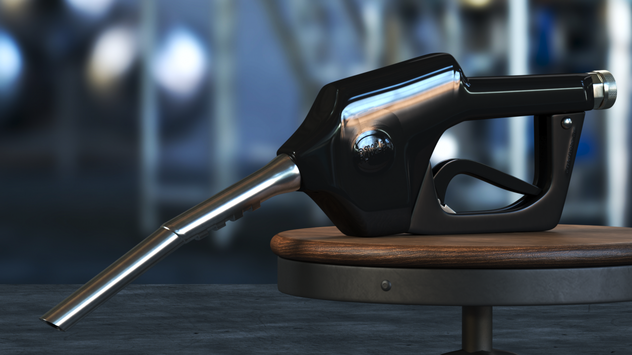 Black Fuel Nozzle 3D