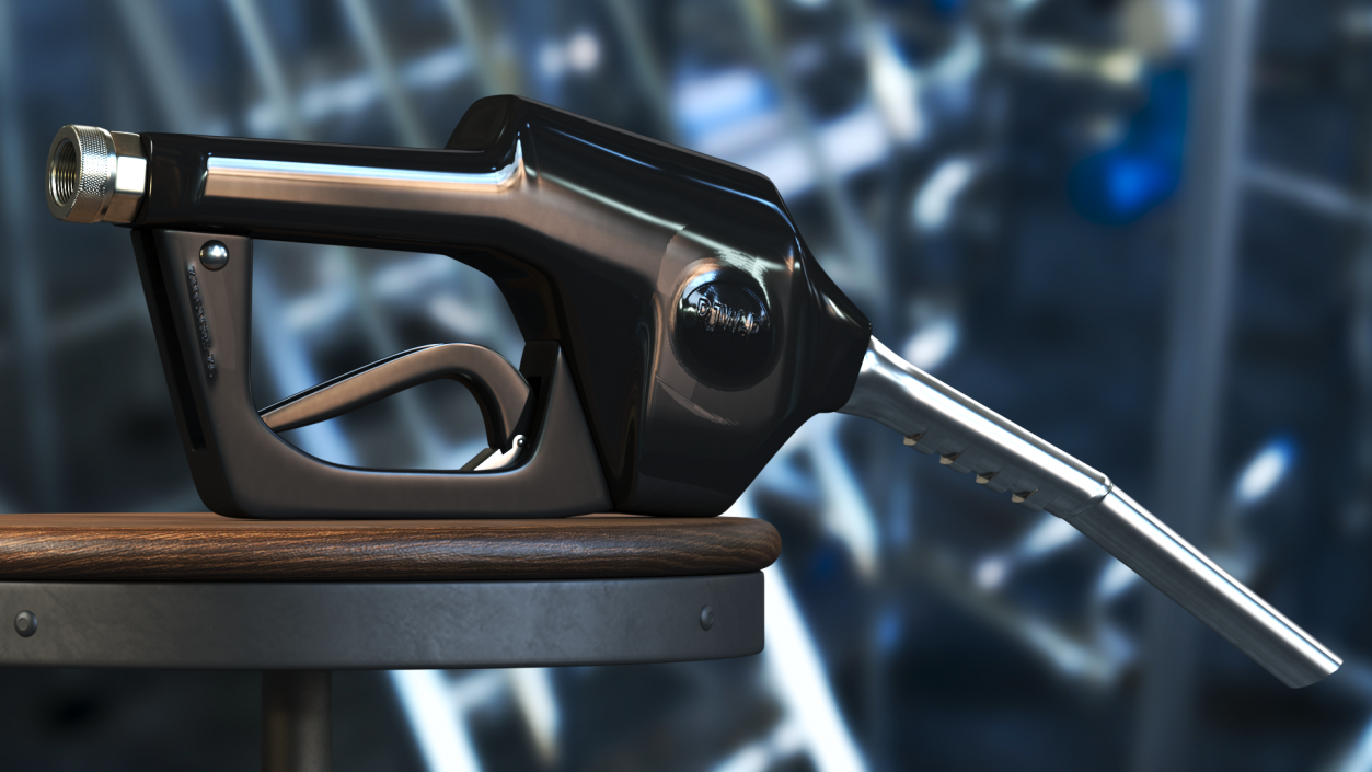 Black Fuel Nozzle 3D