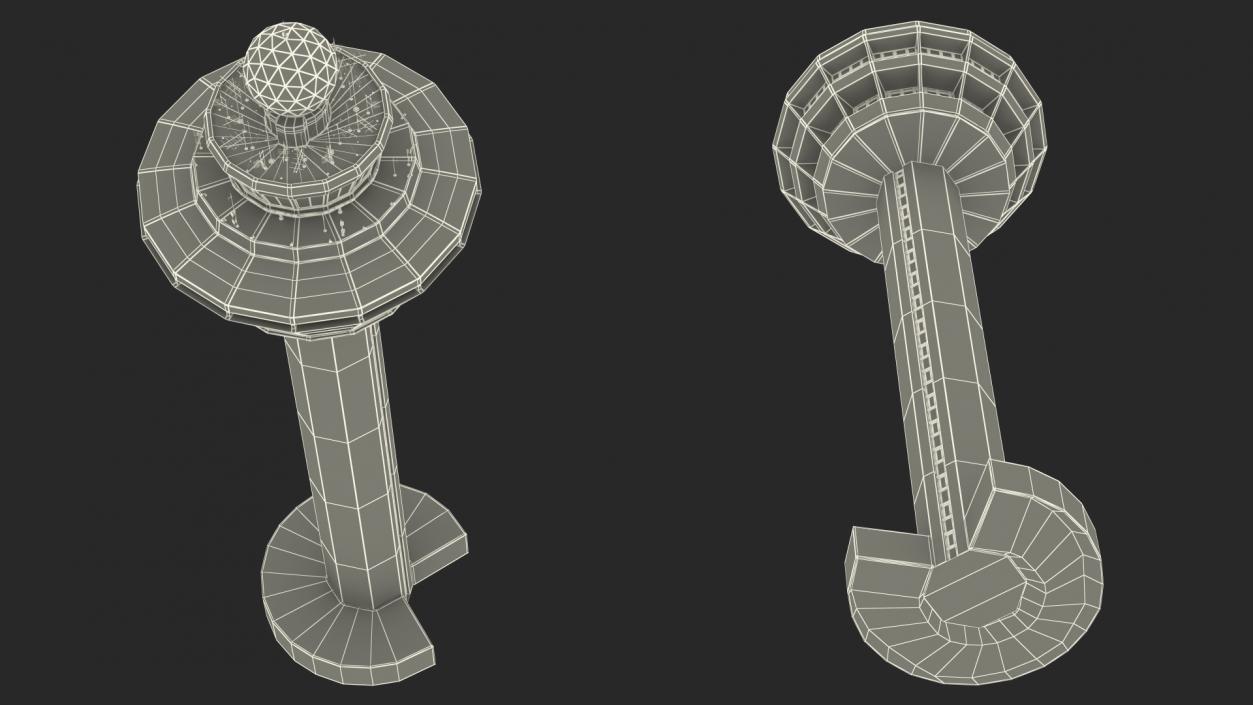 3D Changi Airport Control Tower model