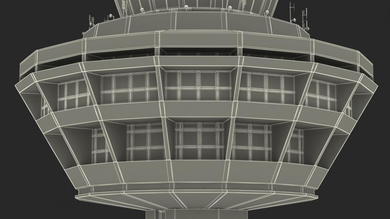 3D Changi Airport Control Tower model