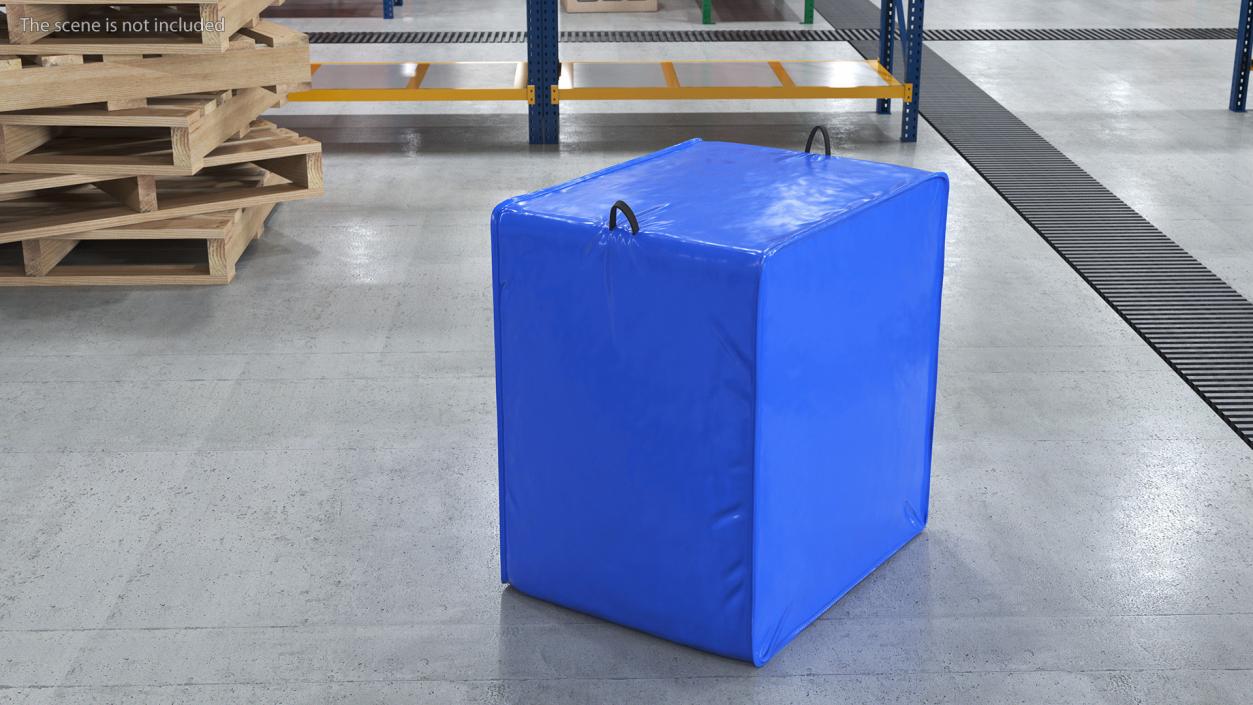 Insulated Pallet Cover Blue 3D