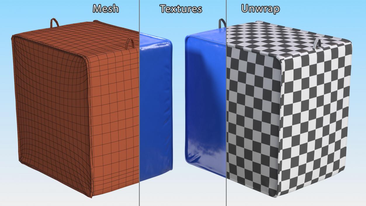 Insulated Pallet Cover Blue 3D