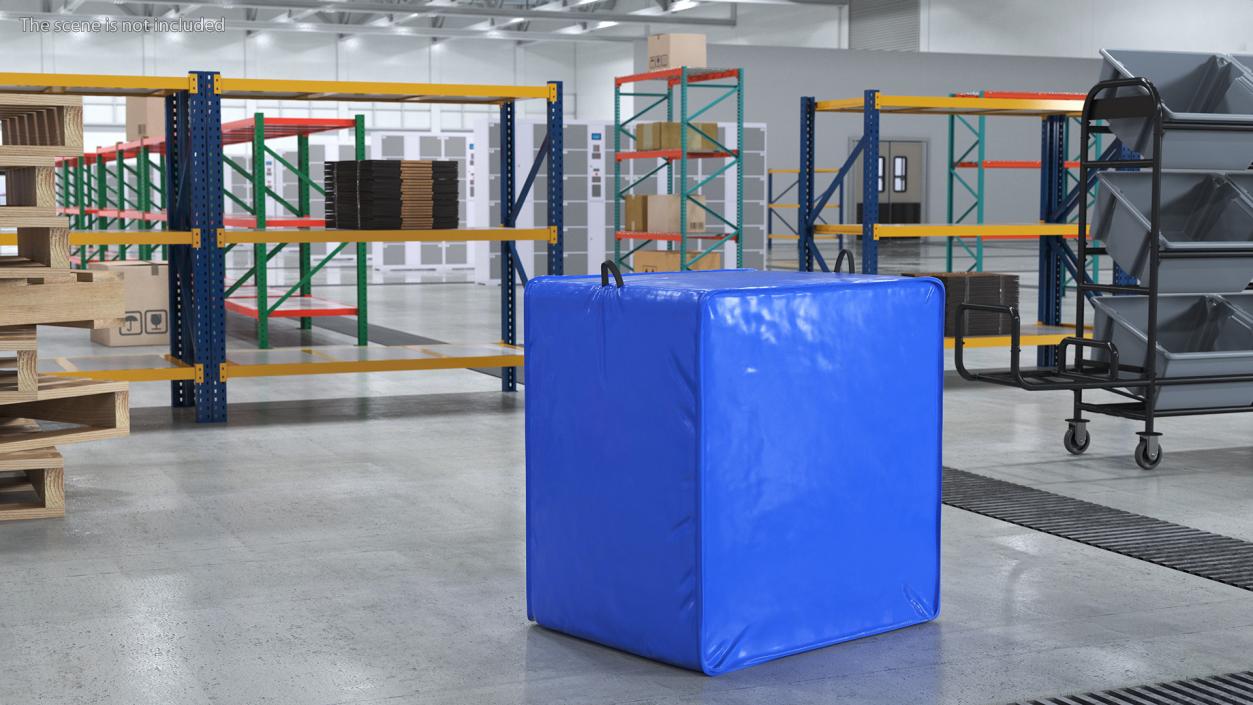 Insulated Pallet Cover Blue 3D