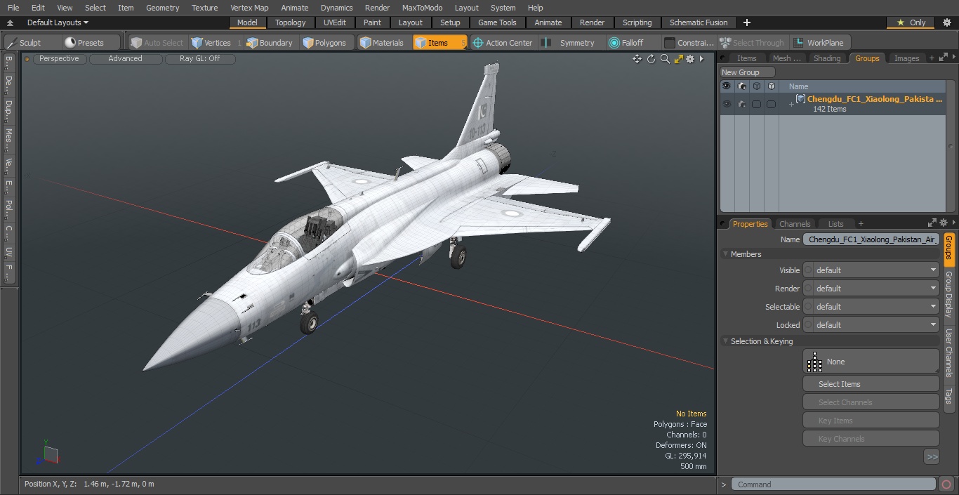 3D model Chengdu FC-1 Xiaolong Pakistan Air Force