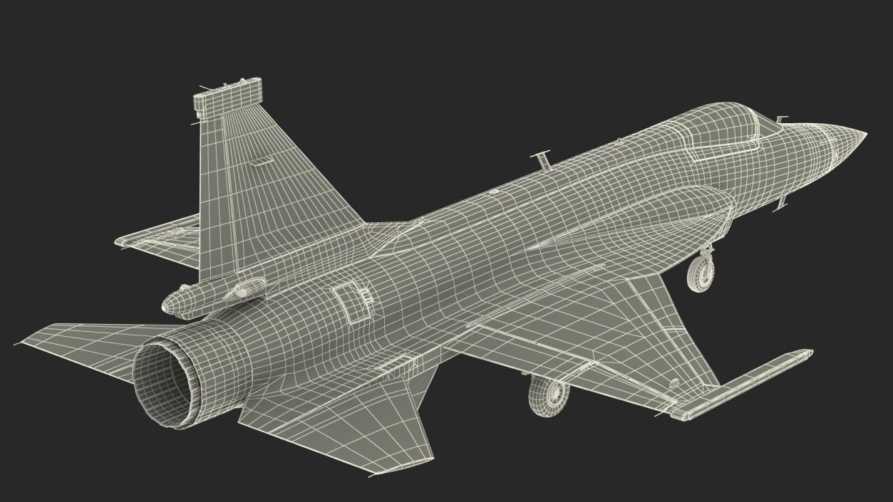 3D model Chengdu FC-1 Xiaolong Pakistan Air Force